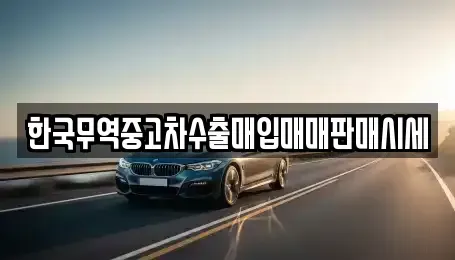 전남 담양군 고서면 중고차매입 전문 한국무역중고차수출매입매매판매시세