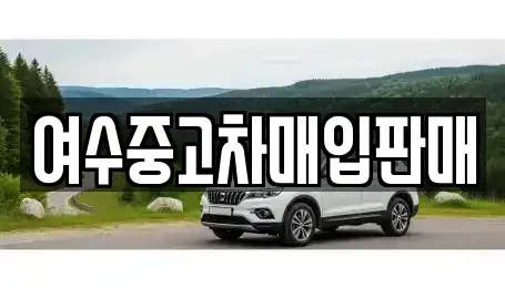 전남 여수시 충무동 중고차매매 전문 여수중고차매입판매
