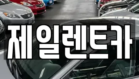 전남 완도군 신지면 렌트카 전문 제일렌트카