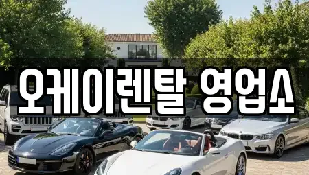 전남 화순군 동면 렌트카 전문 오케이렌탈 영업소