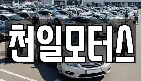 전라남도 고흥군 풍양면 중고차매매 전문 천일모터스
