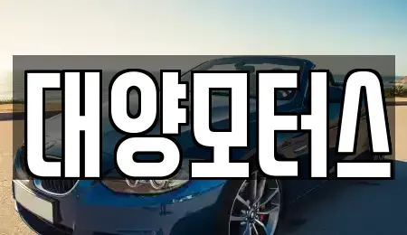 전라남도 광양시 성황동 중고차 전문 대양모터스