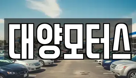 전라남도 나주시 산정동 중고차 전문 대양모터스