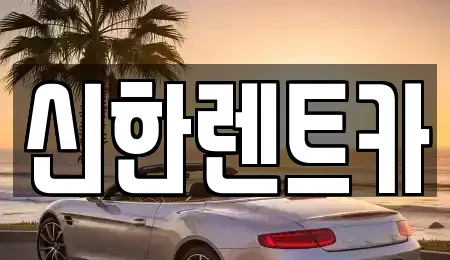 전라남도 담양군 무정면 렌트카 전문 신한렌트카