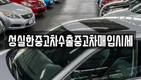 전라남도 담양군 월산면 중고차매입 전문 성실한중고차수출중고차매입시세
