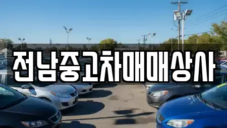 전라남도 목포시 용당동 중고차 전문 전남중고차매매상사