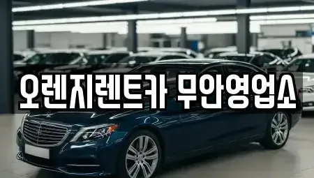 전라남도 무안군 몽탄면 렌트카 전문 오렌지렌트카 무안영업소