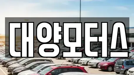 전라남도 여수시 미평동 중고차 전문 대양모터스