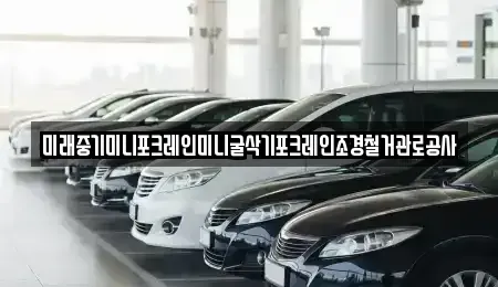 전라남도 영암군 신북면 중고차 전문 미래중기미니포크레인미니굴삭기포크레인조경철거관로공사