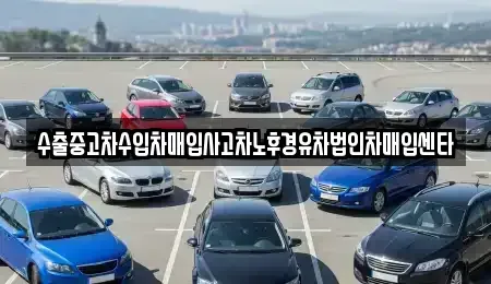 전북특별자치도 장수군 번암면 중고차 전문 수출중고차수입차매입사고차노후경유차법인차매입센타