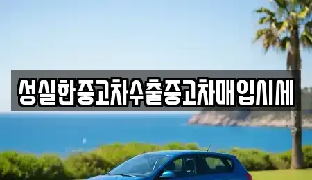 전북특별자치도 전주시 완산구 중고차 전문 성실한중고차수출중고차매입시세
