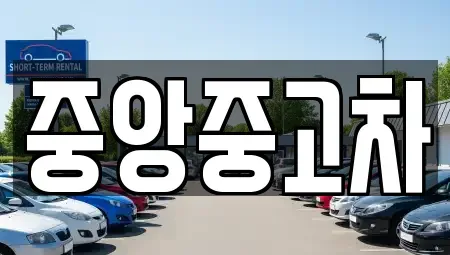 전북특별자치도 전주시 완산구 평화동2가 중고차 전문 중앙중고차