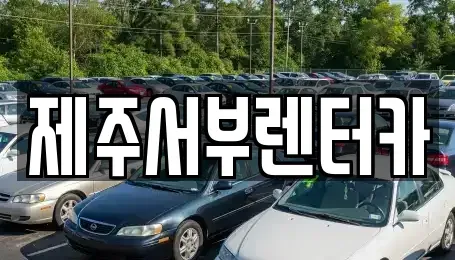 제주 서귀포시 렌트카 전문 제주서부렌터카