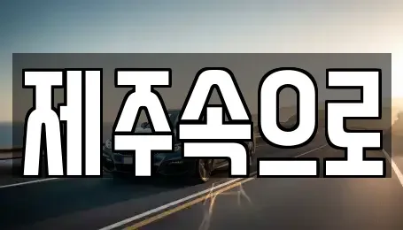제주특별자치도 제주시 오라일동 렌트카 전문 제주속으로