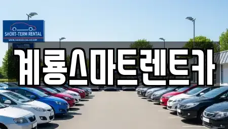 충남 계룡시 금암동 렌트카 전문 계룡스마트렌트카