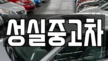충남 계룡시 두마면 중고차매매 전문 성실중고차