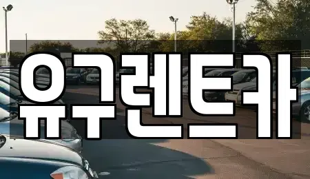 충남 공주시 신풍면 렌트카 전문 유구렌트카