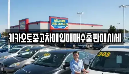 충남 서산시 성연면 중고차매입 전문 카카오토중고차매입매매수출판매시세