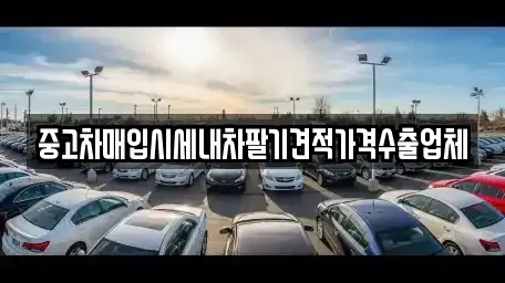 충남 천안시 서북구 와촌동 중고차매입 전문 중고차매입시세내차팔기견적가격수출업체