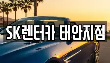 충남 태안군 태안읍 렌트카 전문 SK렌터카 태안지점