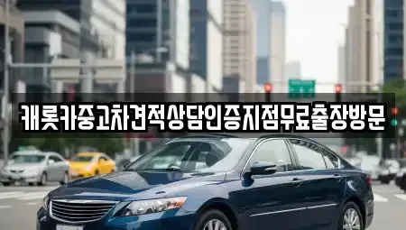 충북 괴산군 칠성면 중고차 전문 캐롯카중고차견적상담인증지점무료출장방문