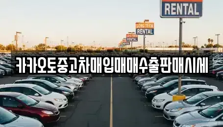 충북 단양군 단양읍 중고차매입 전문 카카오토중고차매입매매수출판매시세