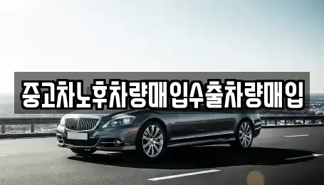 충북 영동군 심천면 중고차매입 전문 중고차노후차량매입수출차량매입