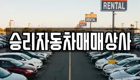 충북 제천시 모산동 중고차 전문 승리자동차매매상사