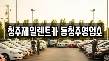 충북 청주시 상당구 운동동 렌트카 전문 청주제일렌트카 동청주영업소
