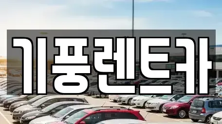 충청남도 공주시 상왕동 렌트카 전문 기풍렌트카
