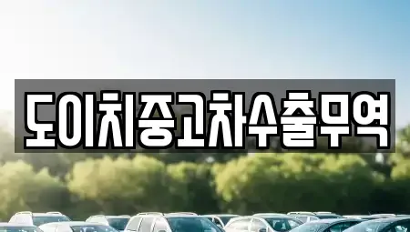 충청남도 당진시 행정동 중고차 전문 도이치중고차수출무역