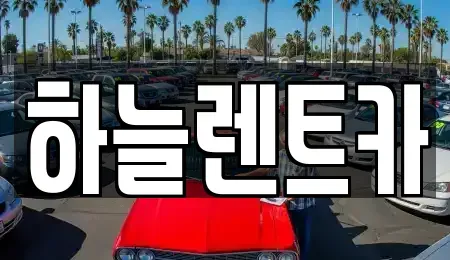 충청남도 보령시 명천동 렌트카 전문 하늘렌트카