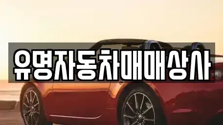 충청남도 보령시 명천동 중고차 전문 유명자동차매매상사