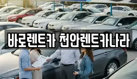 충청남도 천안시 서북구 부대동 렌트카 전문 바로렌트카 천안렌트카나라