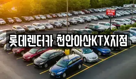 충청남도 천안시 서북구 쌍용동 단기렌트카 전문 롯데렌터카 천안아산KTX지점