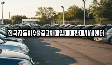 충청북도 영동군 용산면 중고차 전문 전국자동차수출중고차매입매매판매시세센터