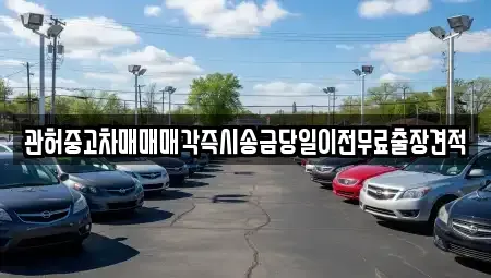 충청북도 음성군 소이면 중고차 전문 관허중고차매매매각즉시송금당일이전무료출장견적