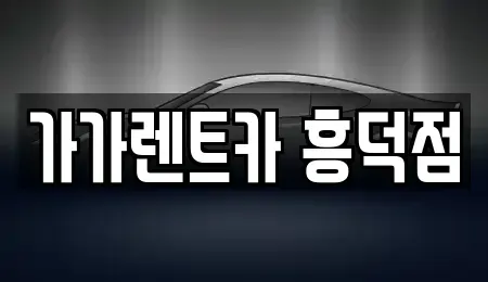 충청북도 청주시 렌트카 전문 가가렌트카 흥덕점