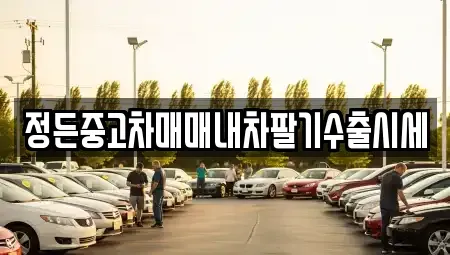 충청북도 청주시 상당구 남문로1가 중고차 전문 정든중고차매매내차팔기수출시세