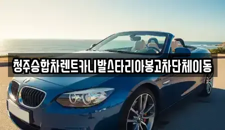 충청북도 청주시 상당구 남주동 렌트카 전문 청주승합차렌트카니발스타리아봉고차단체이동