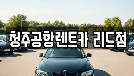 충청북도 청주시 서원구 성화동 렌트카 전문 청주공항렌트카 리드점