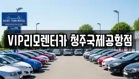 충청북도 청주시 청원구 내수읍 렌트카 전문 VIP리모렌터카 청주국제공항점