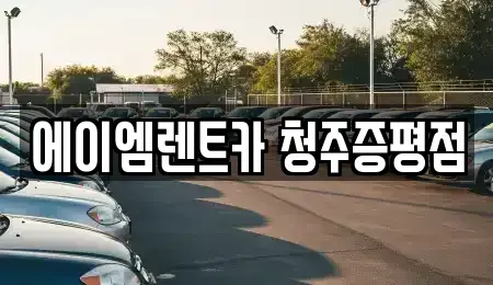 충청북도 청주시 청원구 북이면 렌트카 전문 에이엠렌트카 청주증평점
