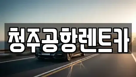 충청북도 청주시 청원구 사천동 렌트카 전문 청주공항렌트카