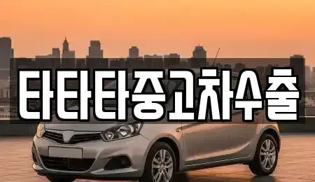 충청북도 충주시 산척면 중고차매매 전문 타타타중고차수출