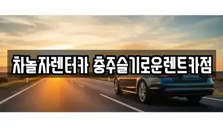 충청북도 충주시 호암동 렌트카 전문 차놀자렌터카 충주슬기로운렌트카점