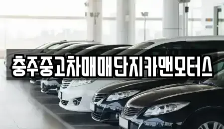충청북도 충주시 호암동 중고차 전문 충주중고차매매단지카맨모터스